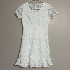 White lace dress